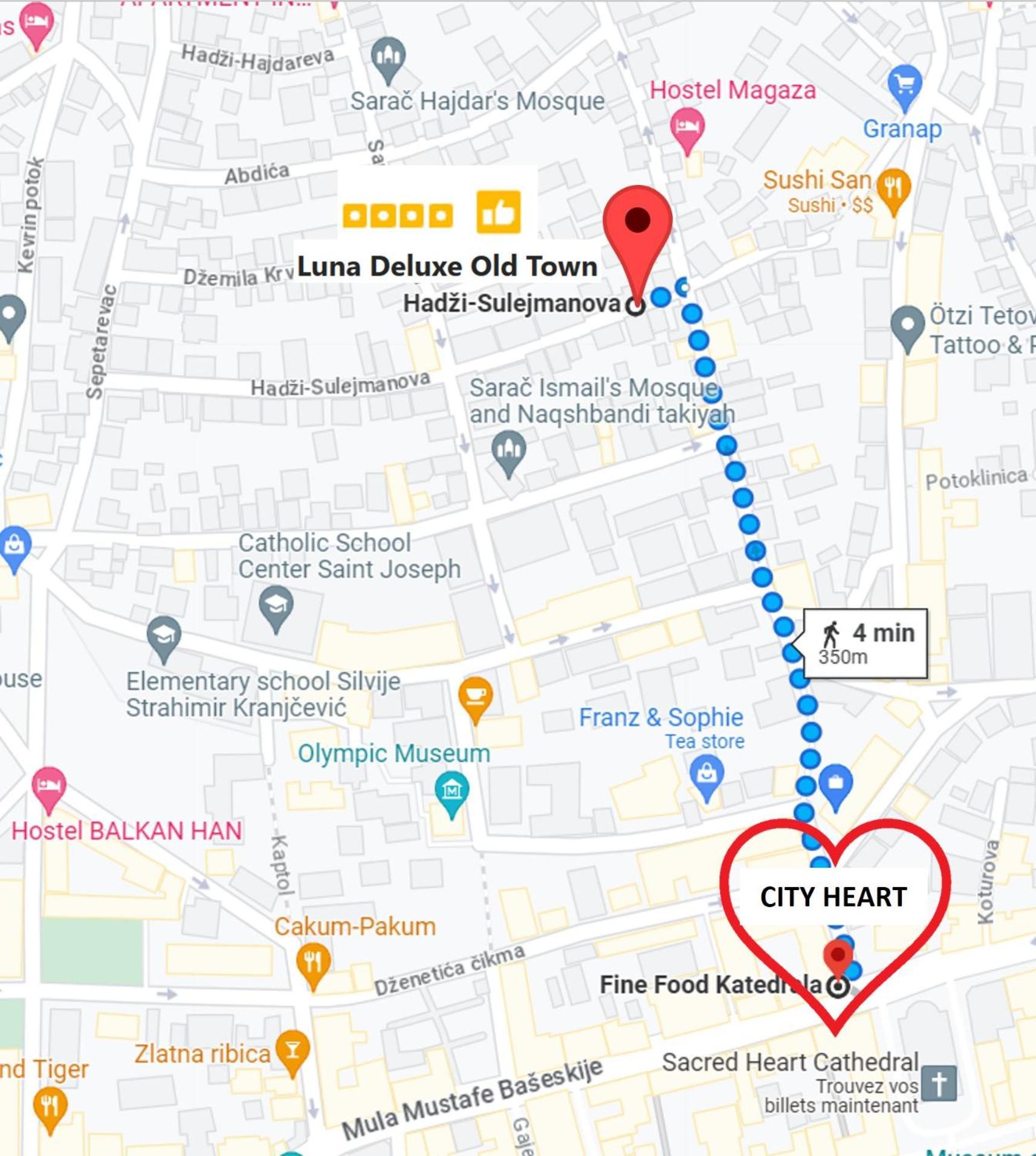 Luna Deluxe City Center & Free Parking 사라예보 외부 사진